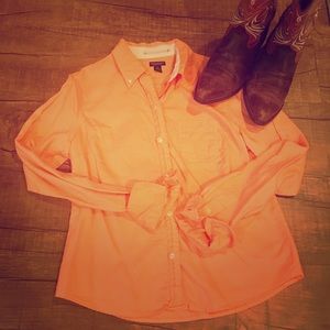 Orange Sherbet Button Down